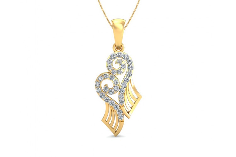 Sana Diamond Pendant in gold